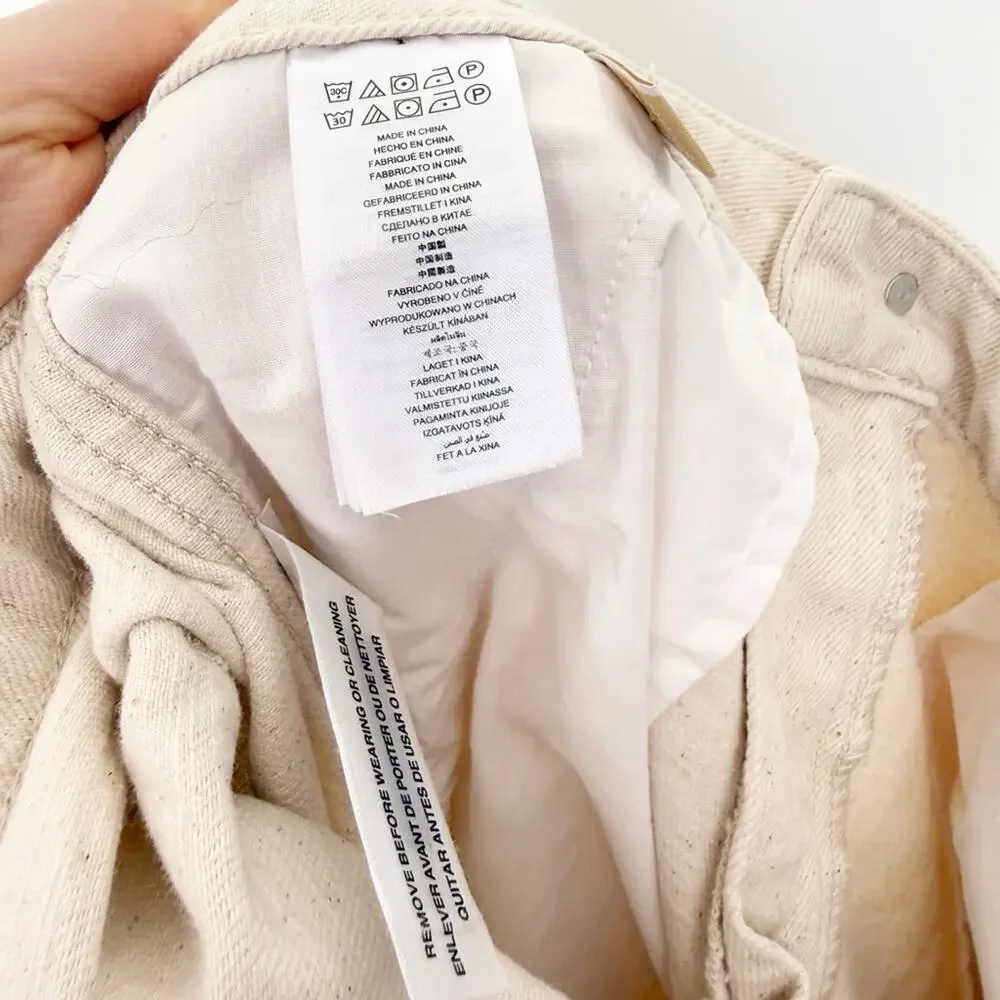 Michael Kors Relaxed Wide-Leg Jeans in Natural Wash Size 2
